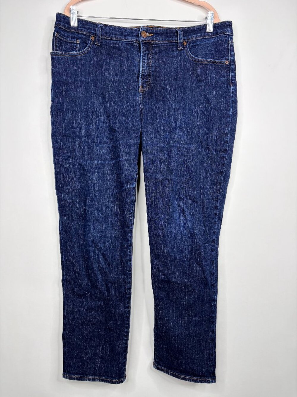 2/$30 Chico's Girlfriend Slim Ankle Jeans Dark Sapphire Indigo 16 #A3985 - Picture 6 of 13